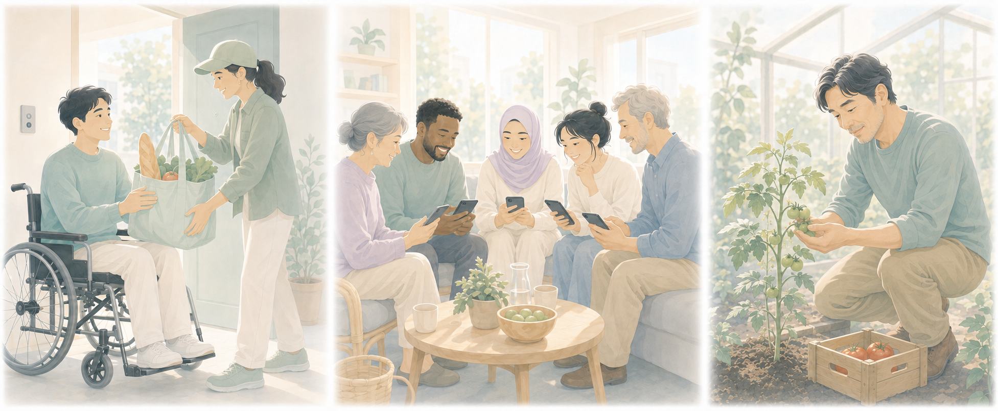 Mawa supports accessible delivery, brings people from different cultures together and encourages care for how food is grown.